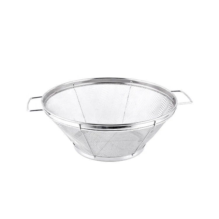 Фильтр для кухонного инструмента из нержавеющей стали, усиленная корзина, ситечко для мытья овощей и фруктов