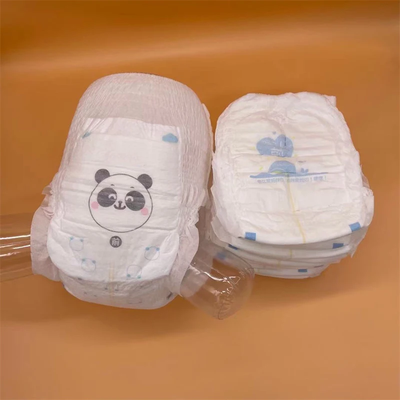 Baby Diapers B Type Diaper In Bales Inventory Baby Diapers B Type Semi-Type Stuff Two 50 Piece Pants Disposable