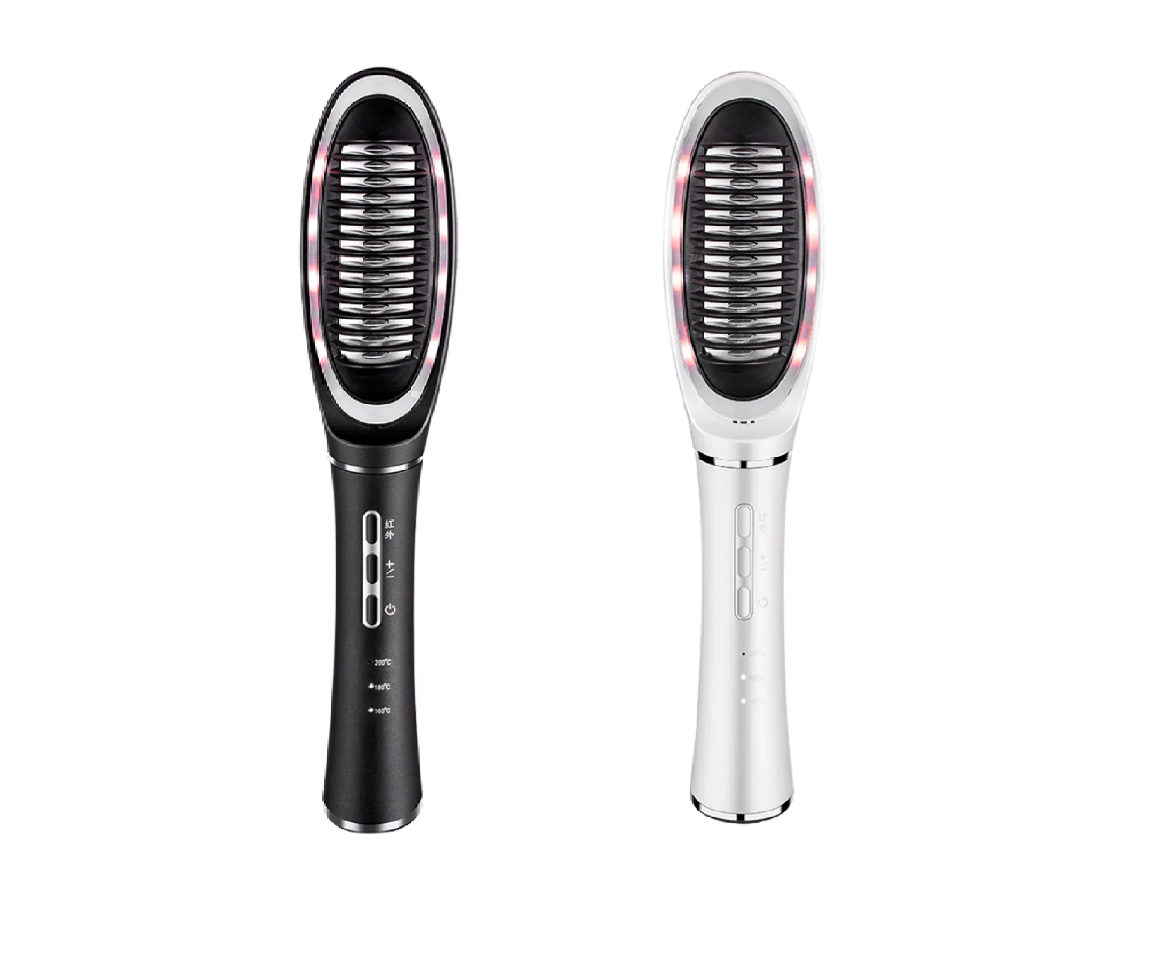 Electric straighten hair brush professional curler straightener comb styler Fast Heating ceramic hair straightener