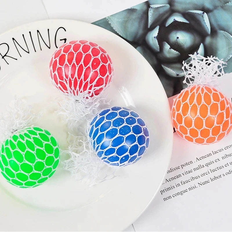 Squishy Mesh Grape Squeeze Balls