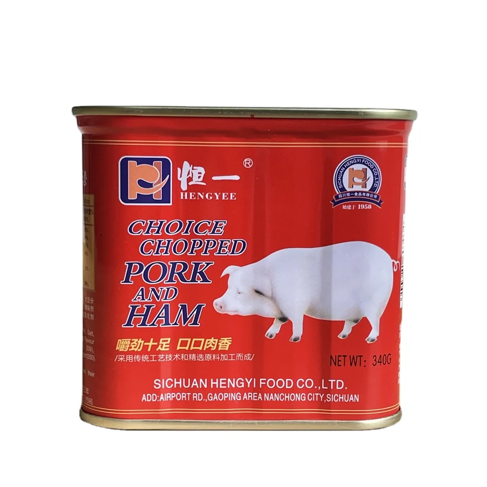 hot sale factory direct sale canned meat luncheon meat pork meat ham 340g canned ham and pork