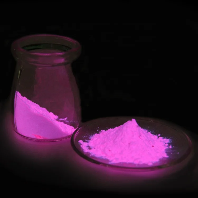 Pink photoluminescent powder Strontium Aluminate fluorescent powder injection molding color changing pigment