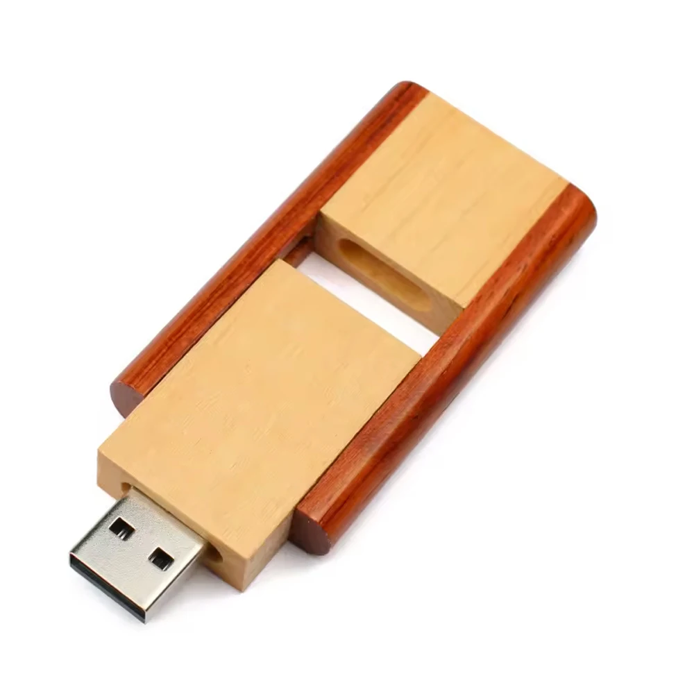 Wooden Bamboo USB Flash Drives Pen Drives 8 GB 16 GB Memory USB Sticks Free Laser Engraving Logo Thumb Drive
