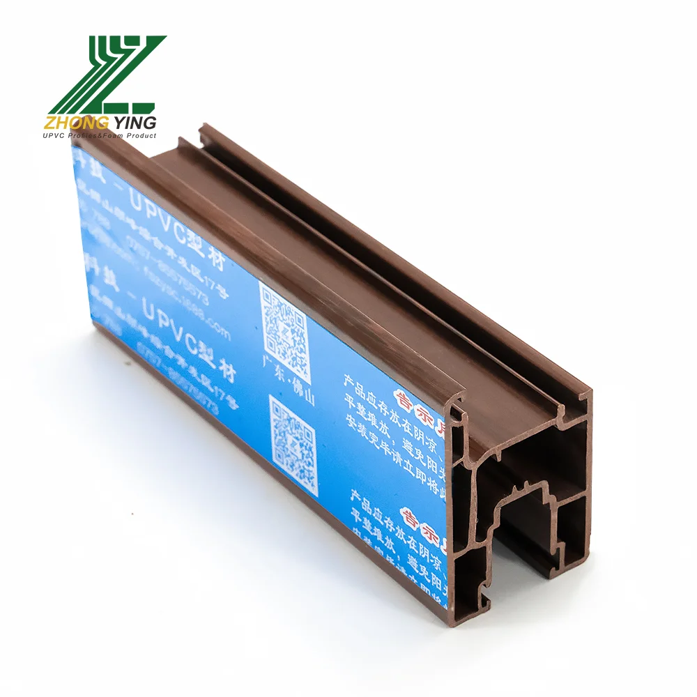 60#-88# Cheap Color Pvc Casement Upvc Plastic Profile 5 Chamber Extruded Sliding Door Window Frame