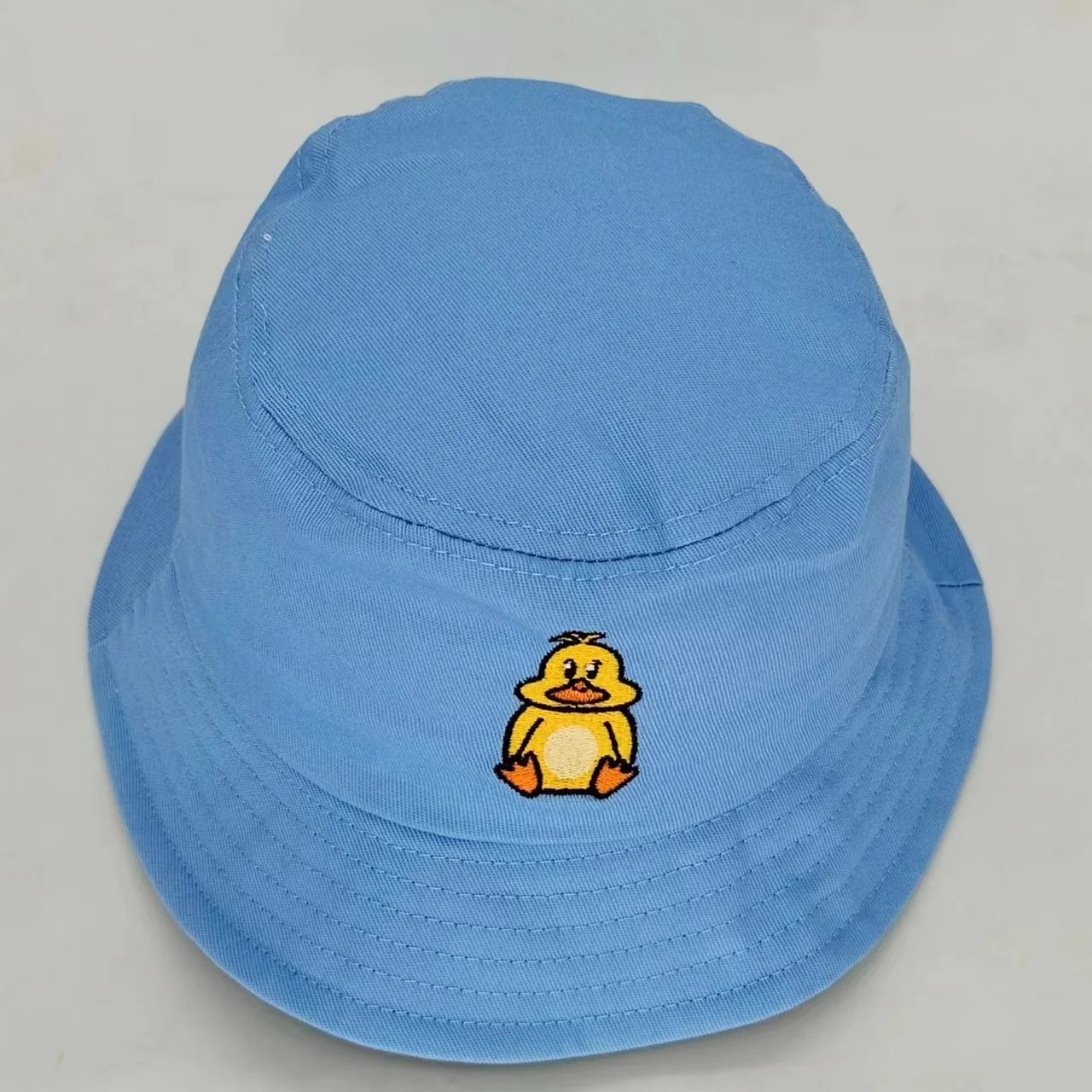 2024 Custom New Arrival Cute Cartoon  Fisherman Hat For Children Kids Outdoor embroidery logo Bucket Cap