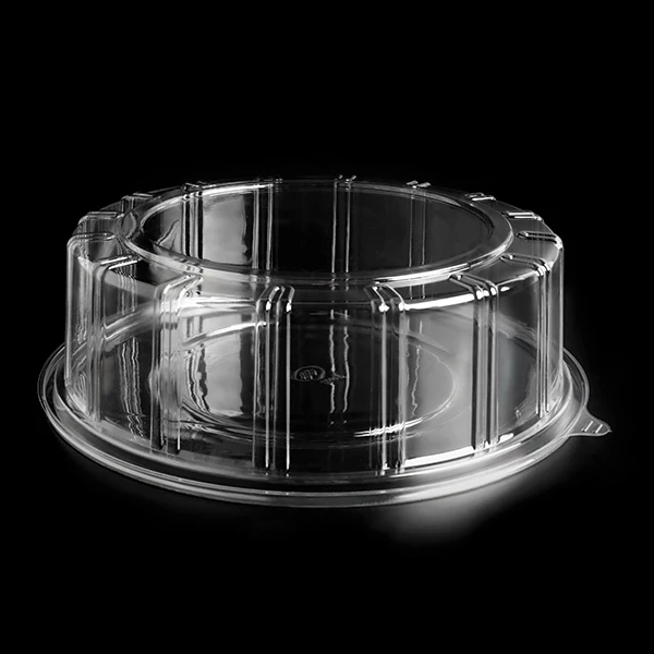 round clear plastic cookie packaging dome cake boxes large cake blister pet container
