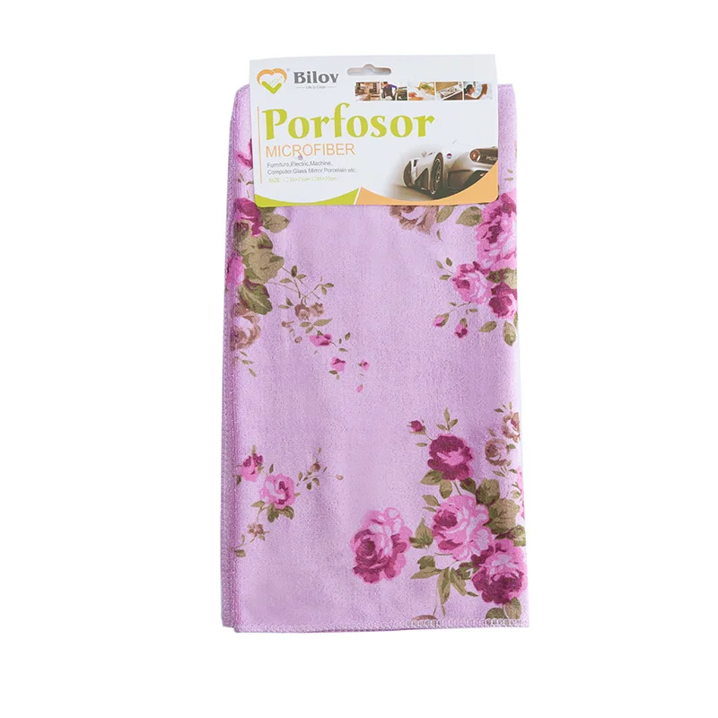 Factory  Wholesale Quick Dry Microfiber cleaning cloths Custom Digital Printing Kitchen towels  Absorbent dish Towels 35*75cm
