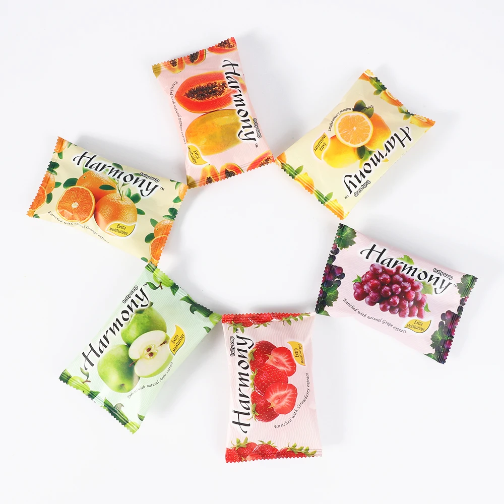 Wholesale High TFM Harmony Soap 75g Lemon  Soap 100g Fruity Aroma Rich Lather China Soap Manufacturer Orange Jabon Harmony