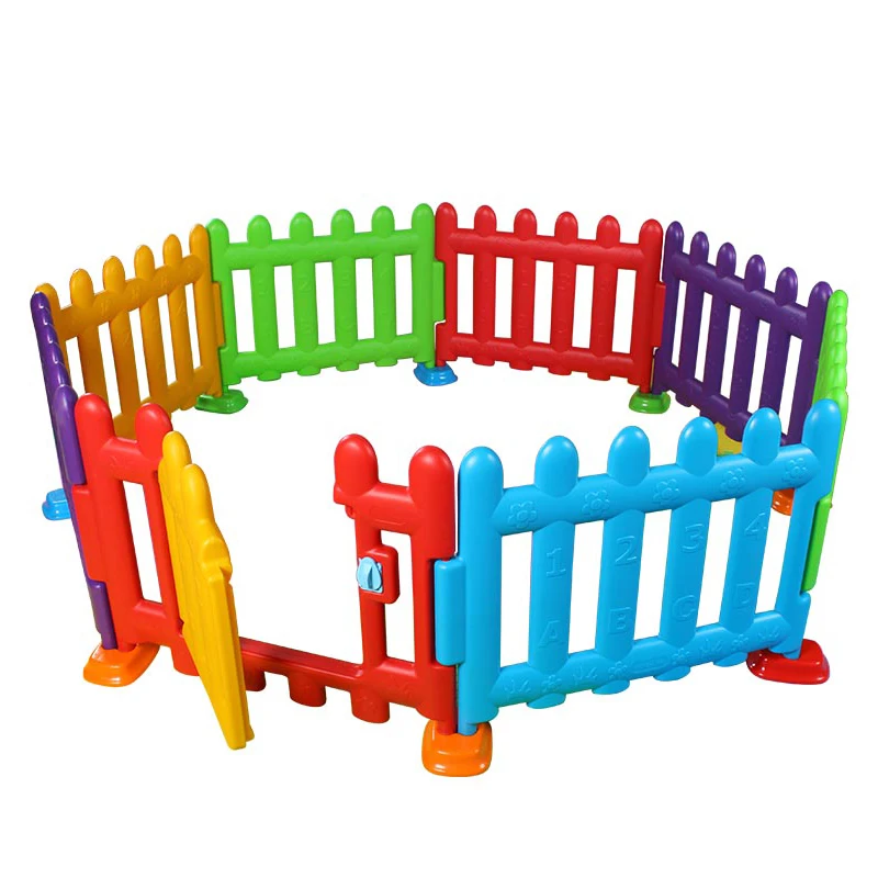 Indoor game fence big size baby play fence home playpen with gate