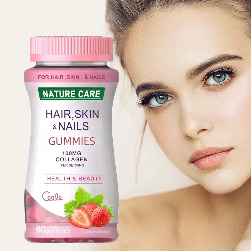 Hot Private Label Vitamin and Supplements Bear Vegan Biotin Collagen Gummies Hair Skin Nails