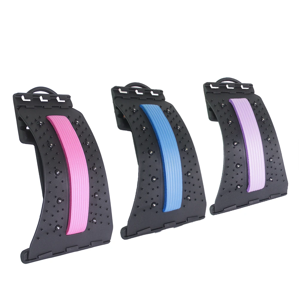 Back Stretcher Orthopedic Back Lumbar Support Stretch Acupuncture Magnetic Therapy Massager Lower Back Cracker