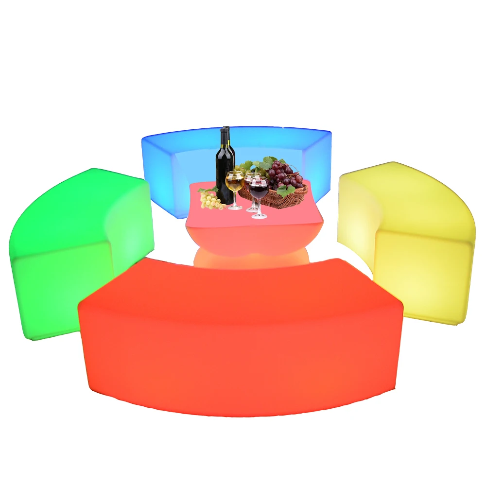 
garden patio nightclub led lights light up luminous LED CUBE chair seat for outdoor event party wedding 