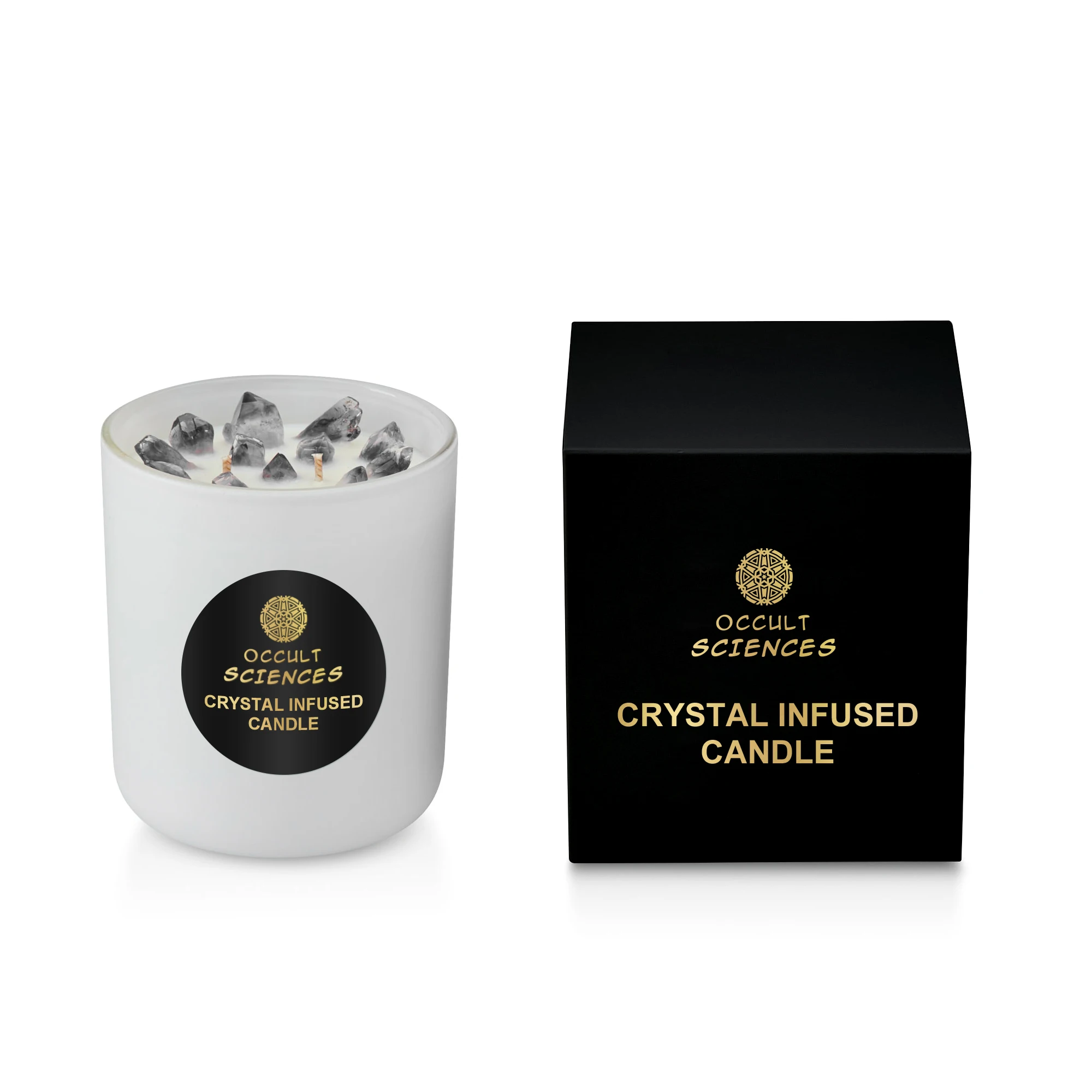 Eco-friendly Wholesale Customized Soy Wax Nature Luxury Gemstone Crystal Scented Candles Jar Supplier Making Manufacturer