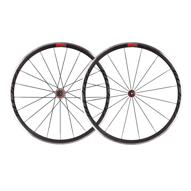 Super loud RUJIXU 700C road bicycle wheelset, carbon fiber tube hub, V brake road bike wheelset