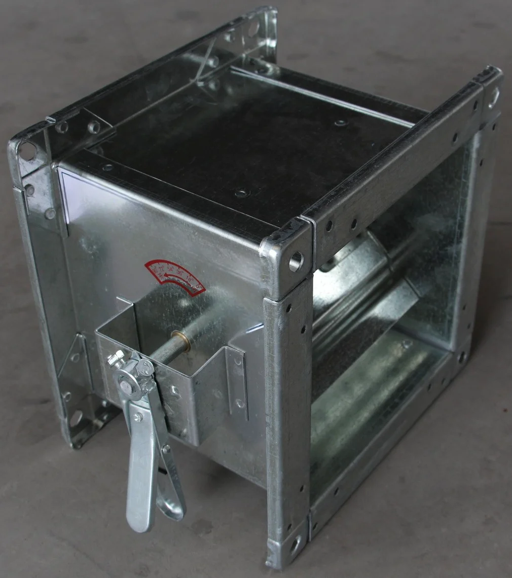 Hvac system Connecting air ducts turbo handle Manual air volume control damper