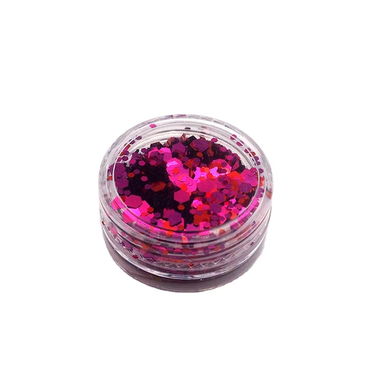 Bulk Glitter Flake Tumbler Craft Glitter Solvent Resistant Sequin Mixed With Shape Solvent Resistant Sequin With Shape/