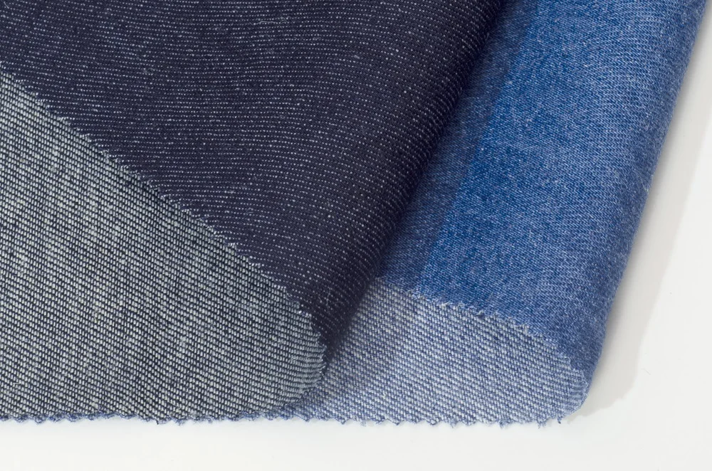 9143# New arrival 225g hemp cotton fabric 30%hemp 70%cotton twill denim fabric for clothing