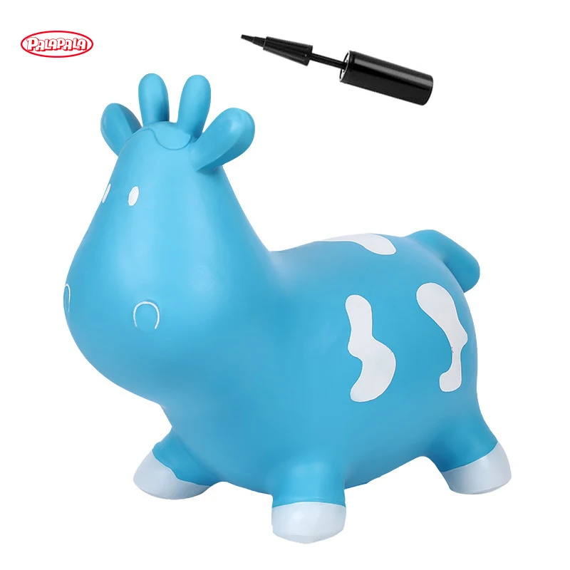 TEMU Hot Sell Children Indoor and Outdoor PVC Bouncy Hopping Animal Toys Inflatable Toy Animal Jumping Unicorn for Kids