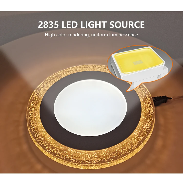 Zhongshan Factory Ce Rohs Adjustable Recessed White Round Smd Rgb 3w 4w 6w 12w 18w Led Panel Light