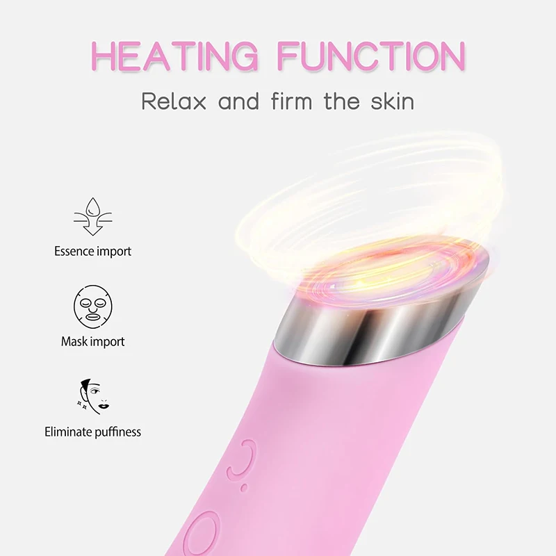 Electric Silicone Massage Facial Washing Machine with Constant Temperature Heating Base Facial Cleansing Brush