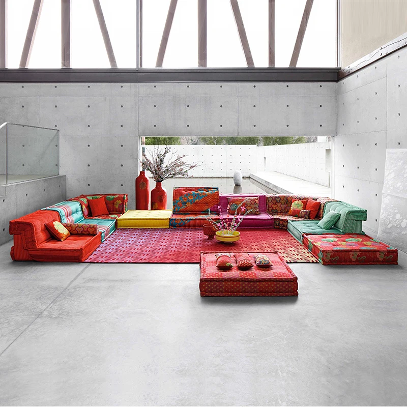 Living Room Furniture Floor Sofas Modular Set Mah Jong Sofa Sectional Couch Modern Mahjong Sofa