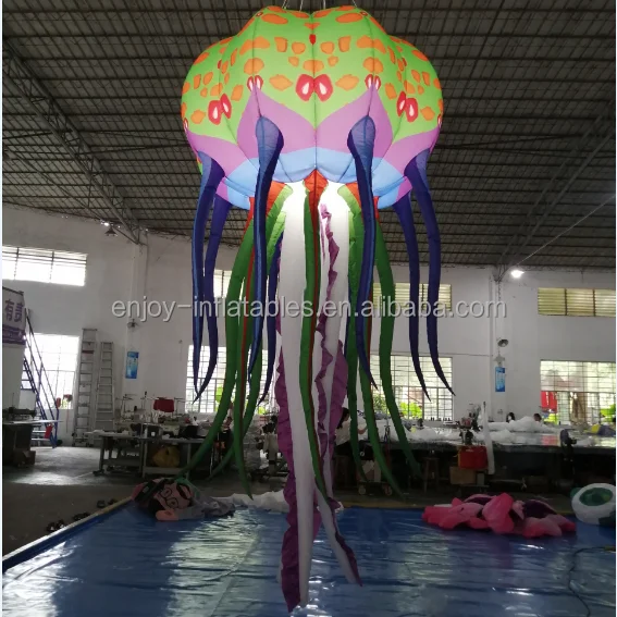Inflatable stars, planets, jellyfish, lighting products party decorations