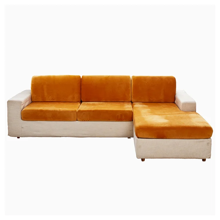 Новое поступление, плюшевые нескользящие ремни, защита мебели, современный Одноместный Бархатный Чехол для дивана