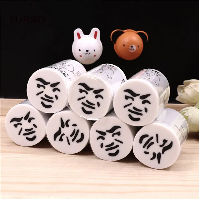 cute korean Promotional funny design school office supplies products Logo printed customised cartoon shape eraser stationery