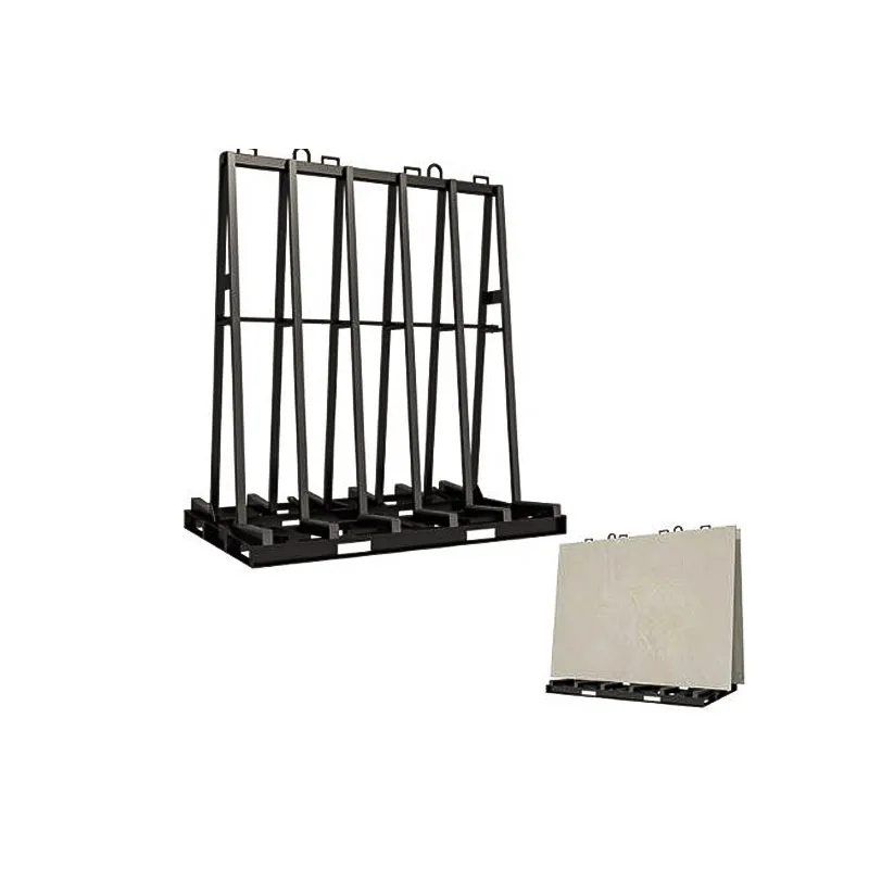 Double side granite sheet transport A frame rack for storage and display