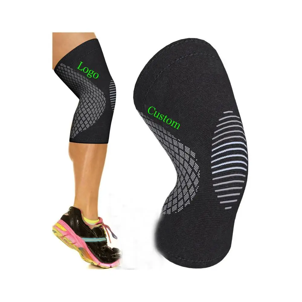 
AJ 19458 Custom Black Red 7mm Neoprene Compression Support Knee Sleeve For Fitness and Powerlifting 