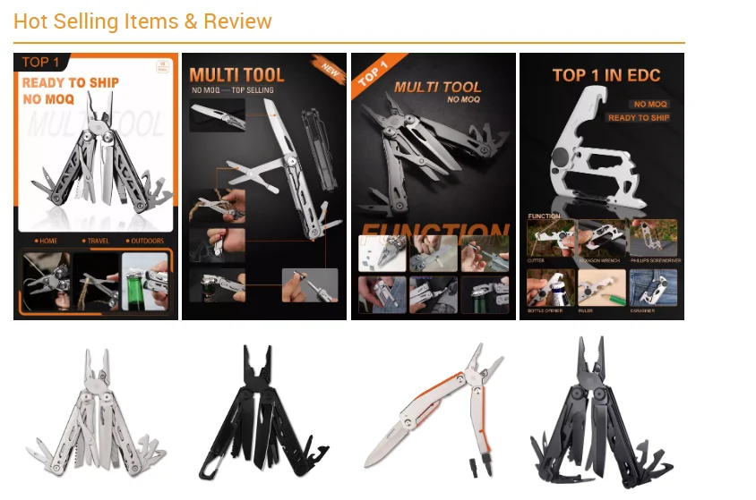 Multipurpose Tool Manufacturer Grand Harvest Custom Aluminum Mini Multi Tool Stainless Steel Folding Knife