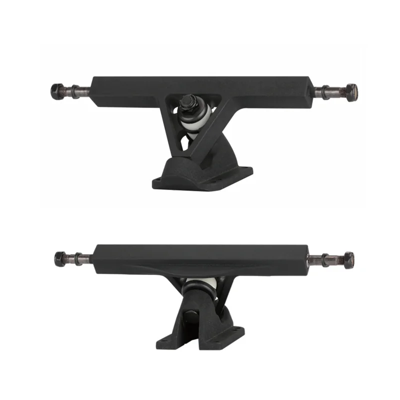 
latest design gravity casting longboard truck, long skateboard truck with rubber paint surface 