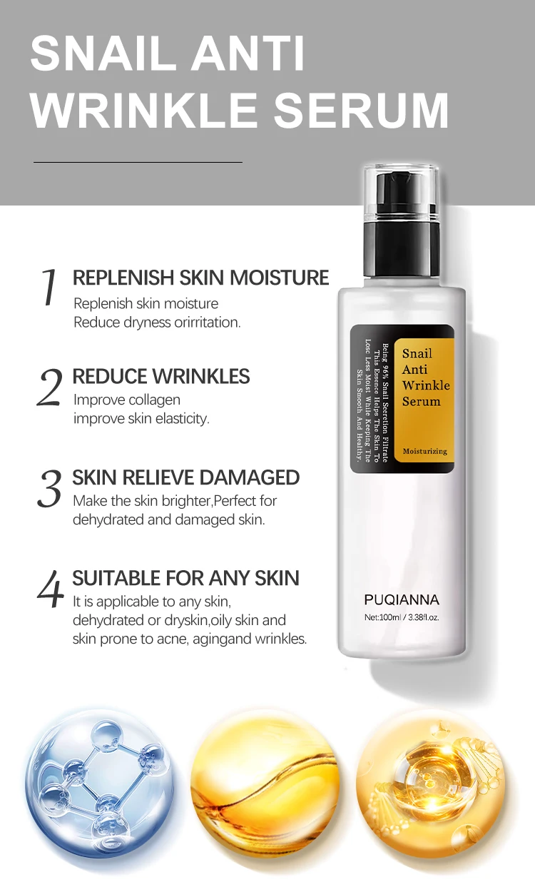 OEM Factory Advanced Snail 96 Mucin Power Essence Made in Korea Hydrating Serum Cream Korean Products Female K Beauty