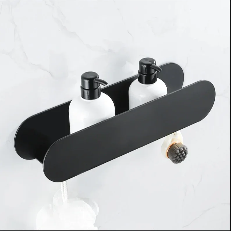 Luxury Home Toilet Rack Storage Bathroom Wall Shelf Shower Caddy Shelf for Bathroom Kitchen Organizer