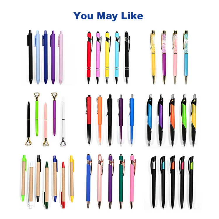Promotion Ball Point Metal Pens With Personalized Custom Laser Engraved Print Branded Logo Manufacturer Cheap Ballpoint Gift