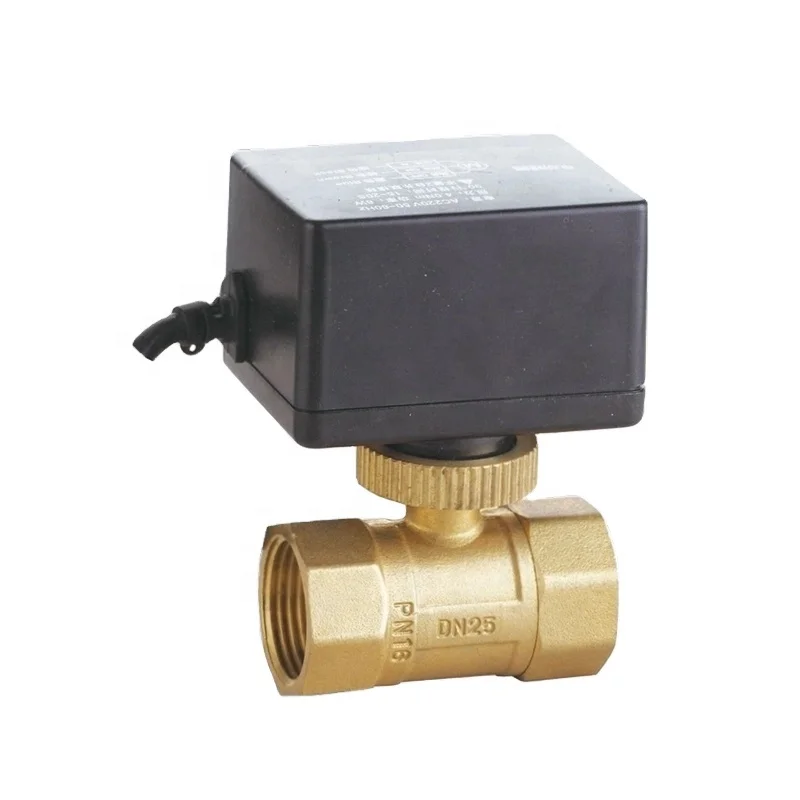 2 Port Motorized Brass Ball Valve