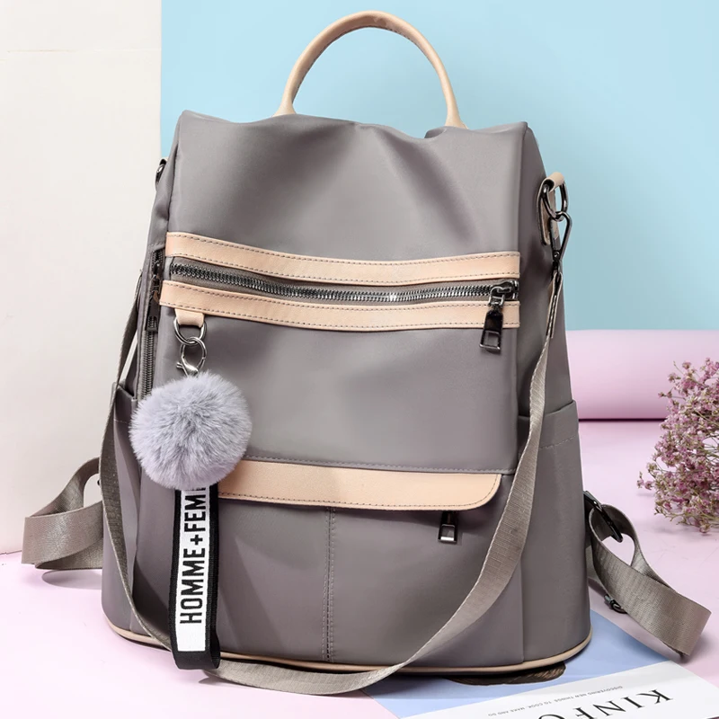 Designer Light Travel Backpack Fashion School Bags Casual Lides Shoulder Bags Waterproof Oxford Cloth Women Backpack