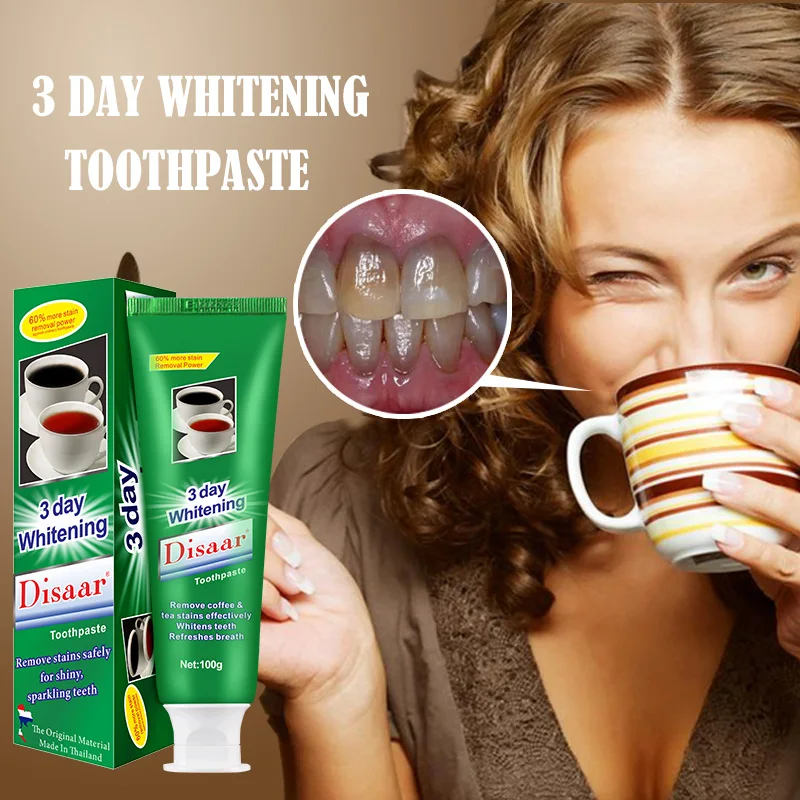 Teeth Whitening Toothpaste 3 Day Remove Tea Stains Coffee Stains Anti-cavity Toothpaste