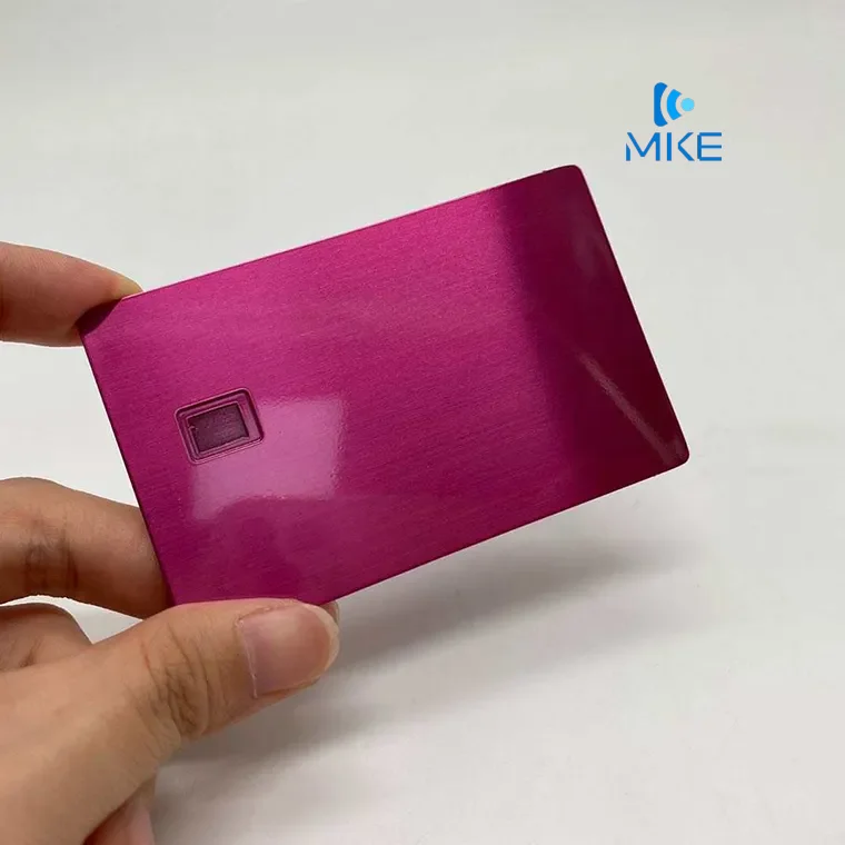 magnetric stripe and signature strip slot credit metal card stainless steel rfid cards