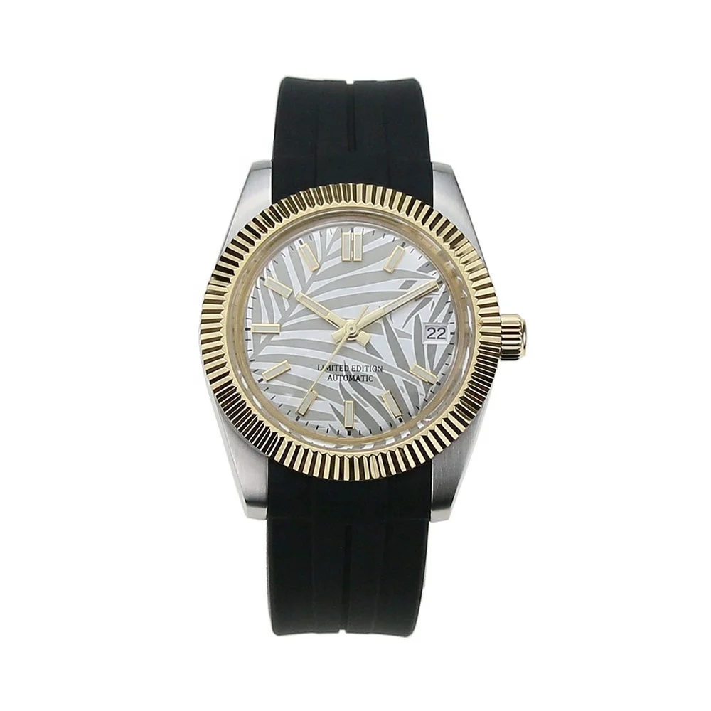 316L Stainless Steel Top Quality 38mm Slim With Pot Cover Glass SKX Watch Case