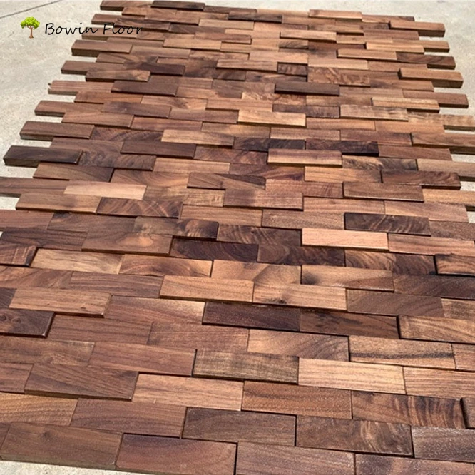 3D Interior Decoration Wallpaper Natural Wooden Wall Panel