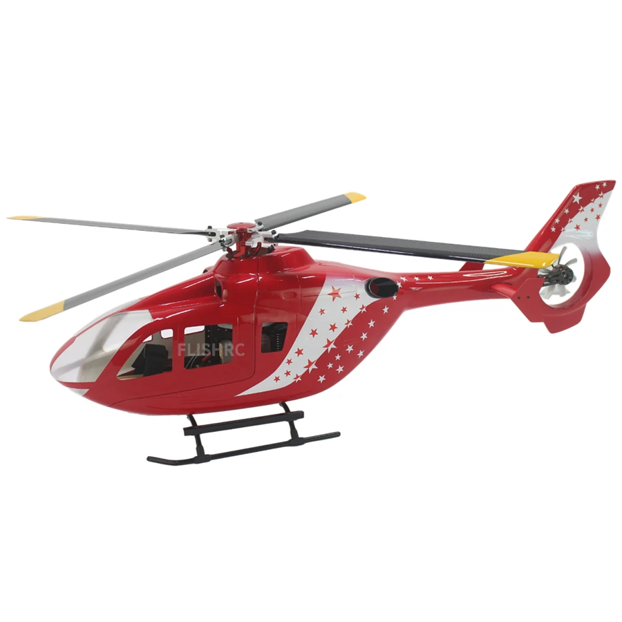 FLISHRC Roban FL450 EC135 450 Размер вертолетный масштаб 6CH RC вертолет GPS с полетным контроллером H1 BNF звездный узор не FLYWING