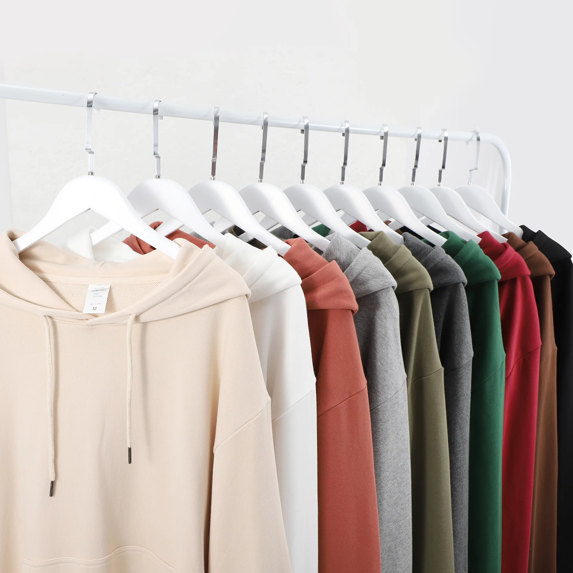 Wholesale Essentials Casual Plain Blank Sweatshirts Hoodies Unisex Custom Puff Printing Embroidered Logo Men Hoodies