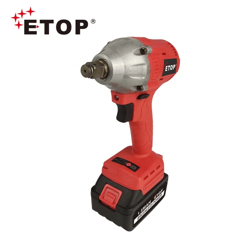 ETOP New Arrival Li-ion Battery Portable  Lithium Cordless Impact Wrench