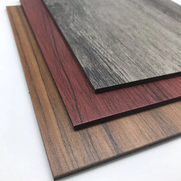 Wood, stone pattern aluminum composite panel