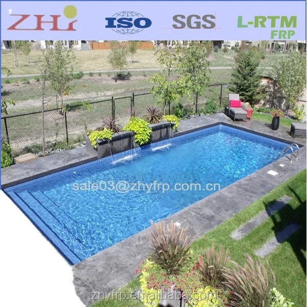 High quality large plastic pool fiberglass, large size plastic swimming pool, large swimming pool