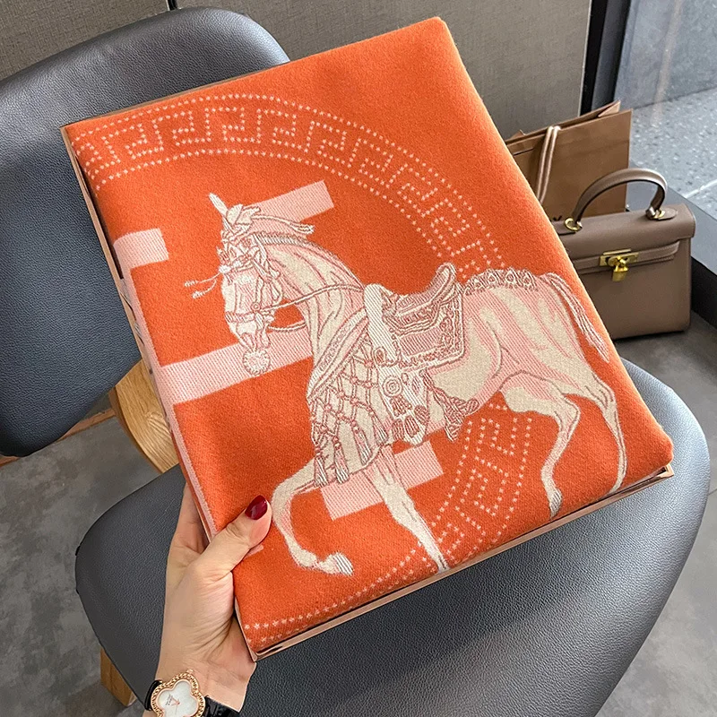 new design luxury pattern  thick scarf poncho for women winter cashmere scarves