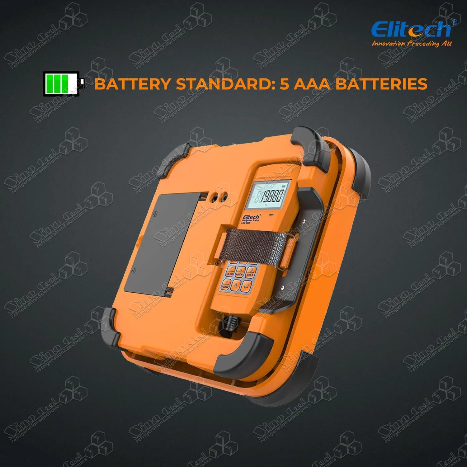 Elitech LMC-300 Electronic Refrigerant Charging Scale for HVAC Wired Remote Recovery Weight A/C Scale 220lbs