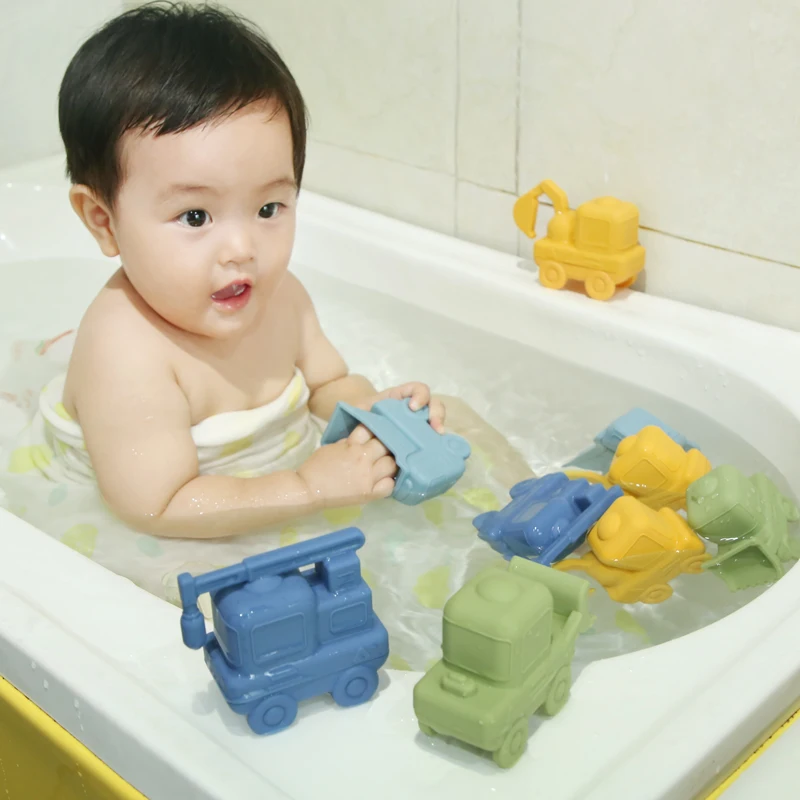 Bpa Free Kids Beach Sand Toys Summer Water Toy Shower Silicone Baby Bath Toy For Babies