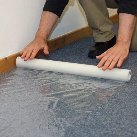 Factory Wholesale Anti-Fouling Paint Pe Construction Carpet Protection Film Pe Self Adhesive Film For Hard Surface